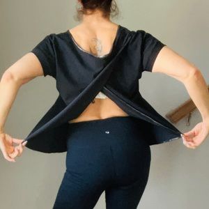 KI PRO PERFORMANCE- Active Top w/ Diagonal Piping Sparkle Trim